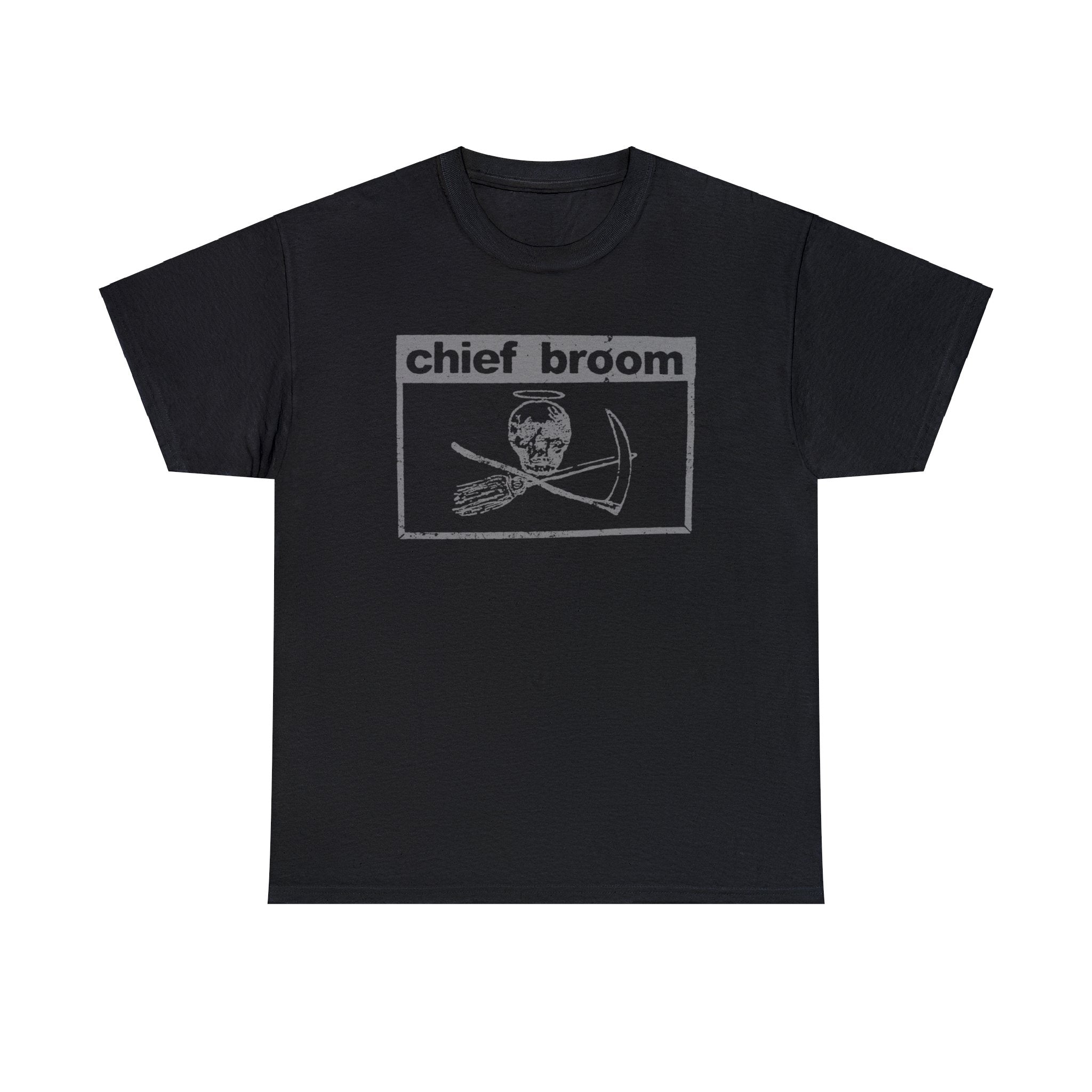 Chief Broom - "Crossbones" Logo Tee - Grey Print