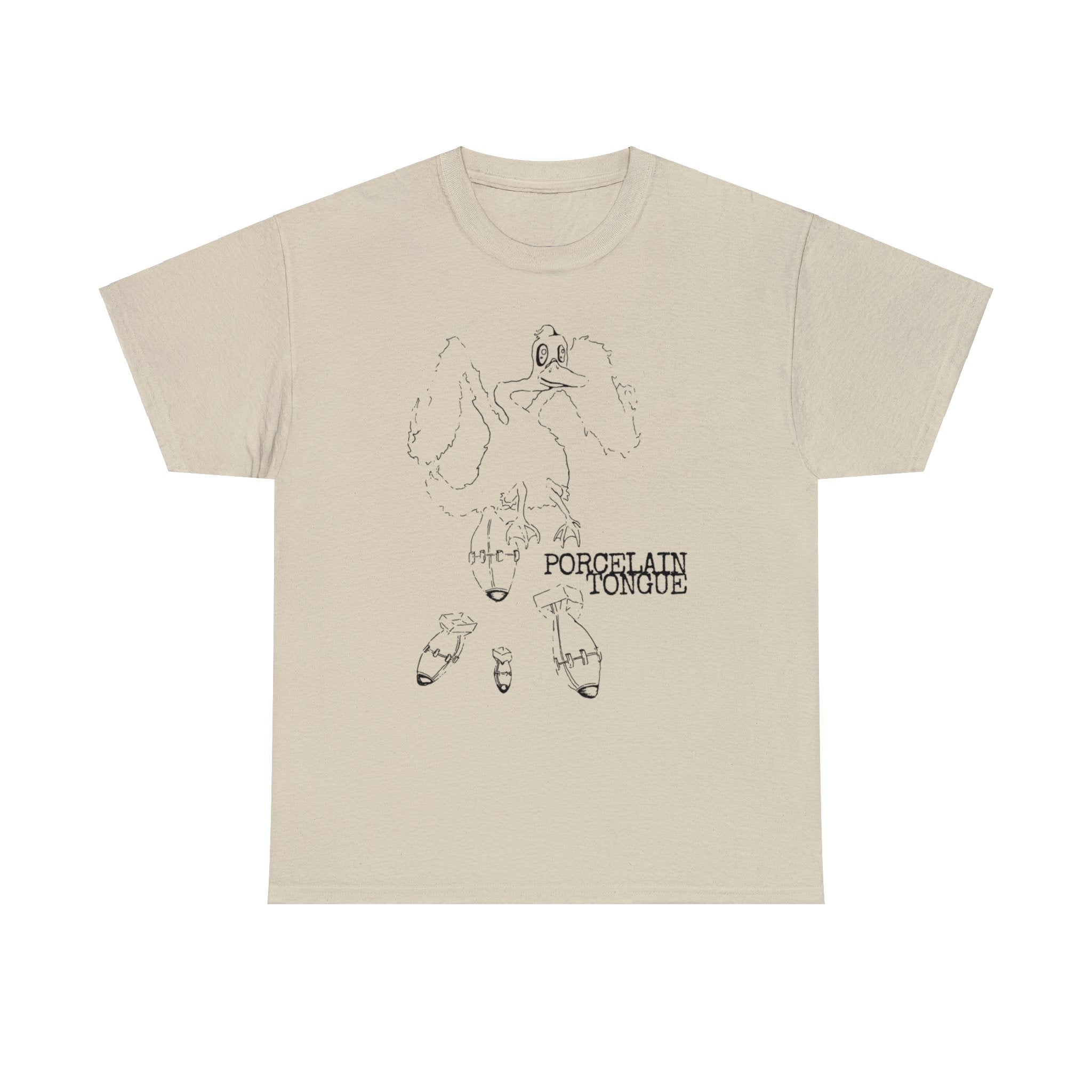 Porcelain Tongue - "Duck Dropping Bombs" Tee - Black Print
