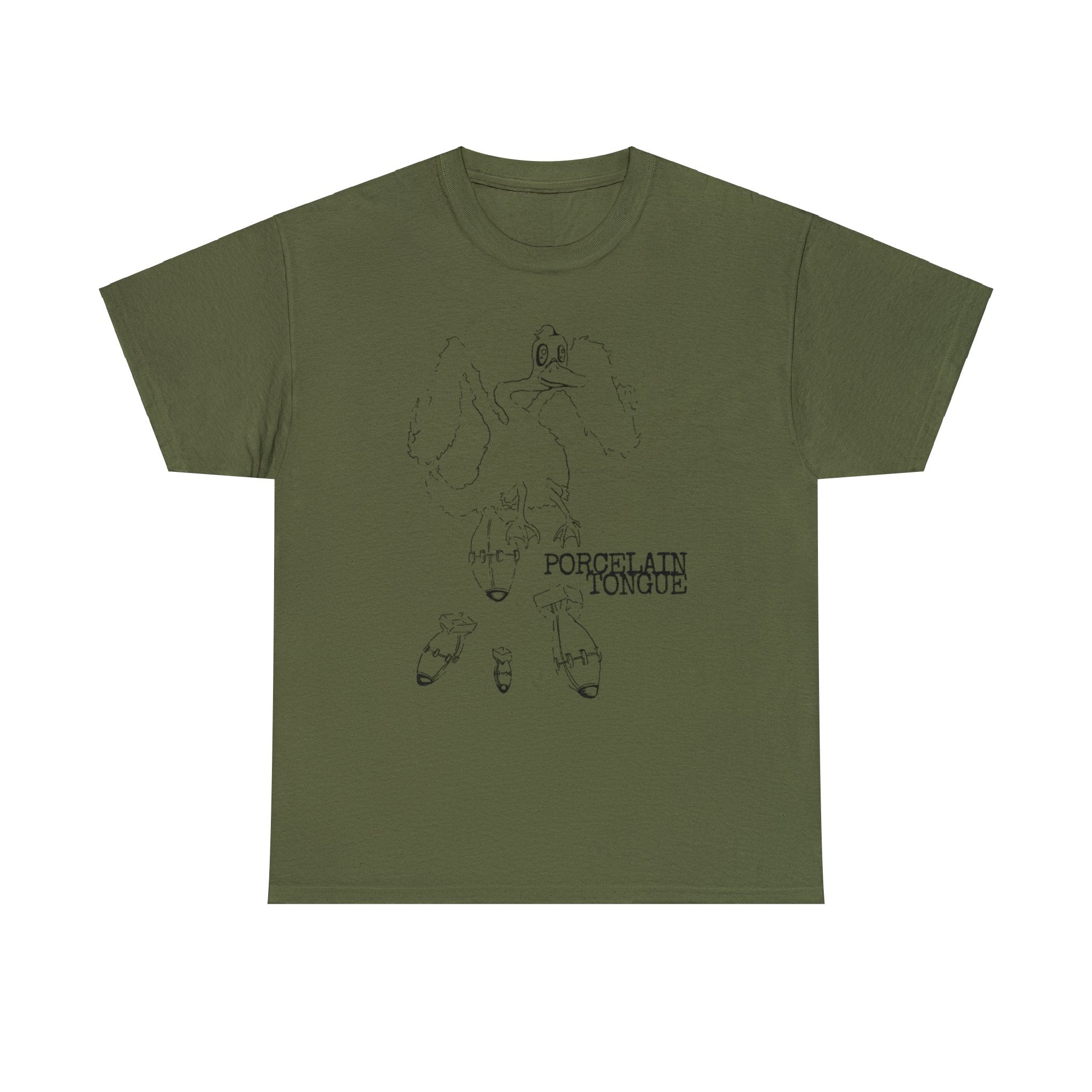 Porcelain Tongue - "Duck Dropping Bombs" Tee - Black Print
