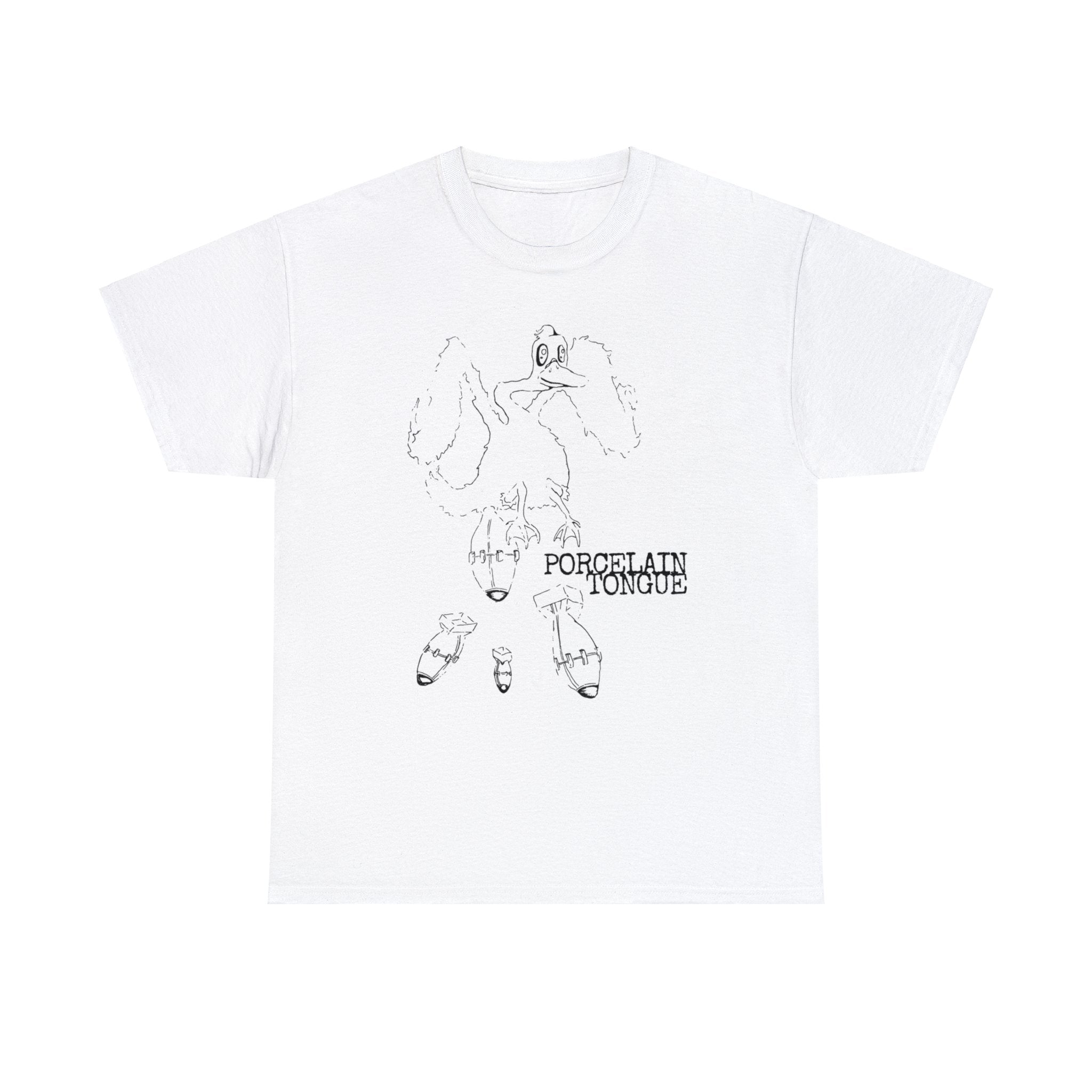 Porcelain Tongue - "Duck Dropping Bombs" Tee - Black Print