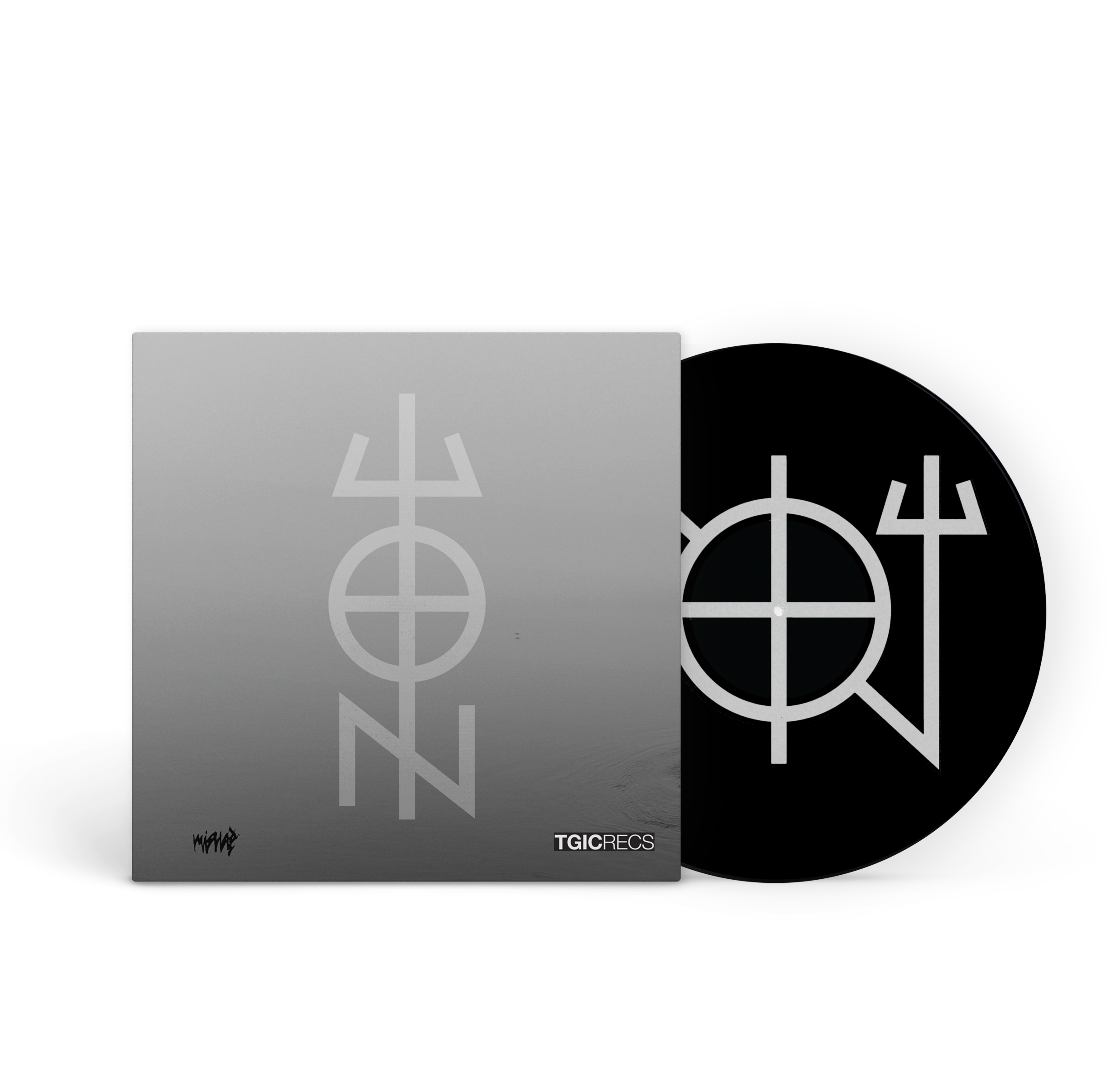 Onsetter - "Malice" Black, Exclusive Screen-Printed B-side Vinyl