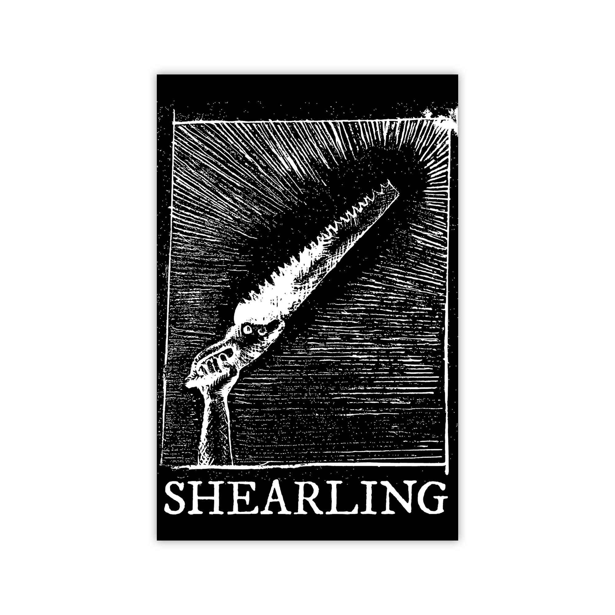 Shearling - “Terrible Holy Saw” Print Poster